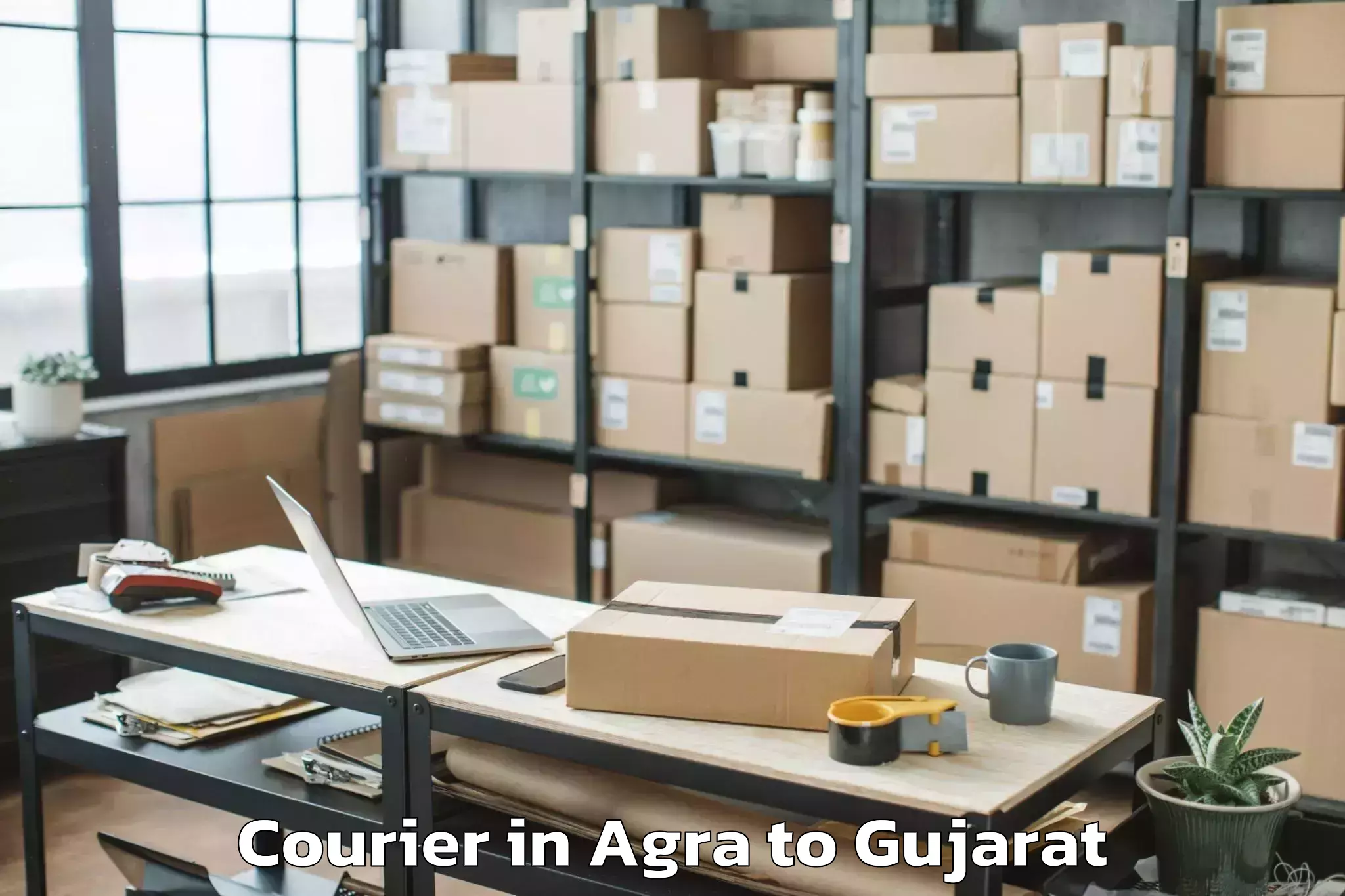 Book Agra to Radhanpur Courier Online